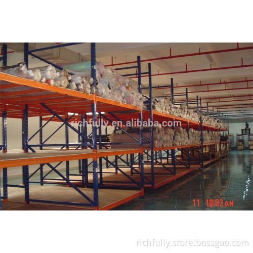 New product WIDER 3-4 posts heavy duty shelving warehouse rack with wooden board